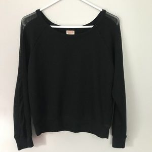 NWOT✨ Mossimo Mesh Sleeve Detail Crew Neck